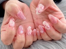 ニナズネイル(Nina's Nail)/バレンタインハートネイル