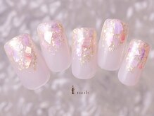 アイネイルズ 町田店(I nails)/シェル×ホログラデネイル9480円