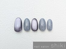 シキ 藤沢店(shiki)/マグ＆フラッシュネイル ￥6800