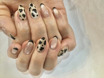 フリースタイル(Free Style)/☆マグレオパード×黒フレンチ☆