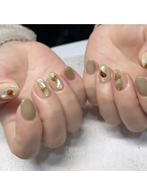 フルール(fleur)/シェル×ぷっくりネイル