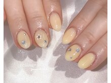 ネイルライフ 目黒店 恵比寿 白金(NailLife)/イエロー×ホロ