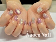 ナオコネイル(Naoco Nail)/夏＊紫陽花カラー大人ニュアンス