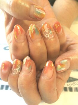 トータルサロン 白べぇーっ プラス/秋ネイル♪クーポン6480円