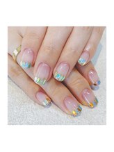 ビューティービースト フォー ネイルアンドアイラッシュ 松浜店(beauty:beast)/鱗フレンチネイル☆