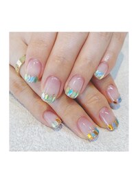 鱗フレンチネイル☆
