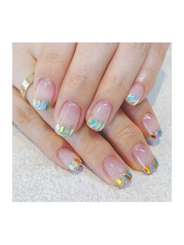 ビューティービースト フォー ネイルアンドアイラッシュ 松浜店(beauty:beast)/鱗フレンチネイル☆