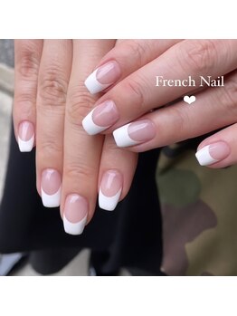 ルート12/白フレンチネイル