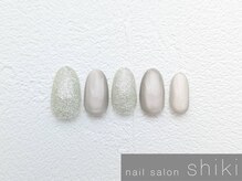 シキ 藤沢店(shiki)/マグ＆フラッシュネイル ￥6800