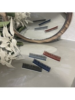 ファボリ(favori nail×eyelash)/カラーフラットエクステ 120本