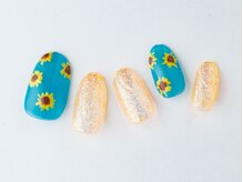 ティアリーネイル コレットマーレ店(Tiary Nail)/ひまわりネイル