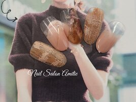 gradation × tweed べっ甲Nail*