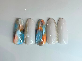 季節限定サマーネイル