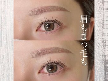 マヴィ(Mavie)の写真/眉毛 × まつげパーマ専門サロン｜セットで仕上げる｜アイブロウワックス(毛量調整+眉メイク)+まつ毛パーマ