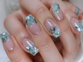 涼しげなシェルグラデーション
