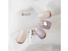 グラティフィー なかもず店(gratify)/大人上品ニュアンスネイル