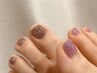 キラッキラ☆フットフラッシュネイル【他店オフ無料】