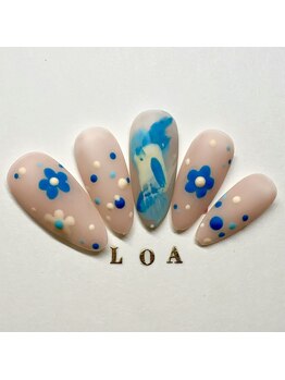 LOA.NAIL 本八幡店/【長さ出し】春のフラワー美爪