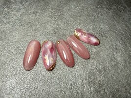 ピンクマグネット×大理石風