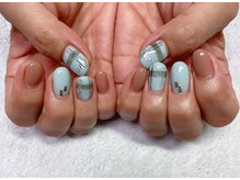 ネイルサロン ビューティーマジック 川口店/チェックネイル