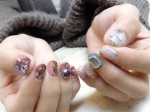 アミュリー ネイル アトリエ(Amury nail atelier)/アシンメトリー☆フルデザイン♪