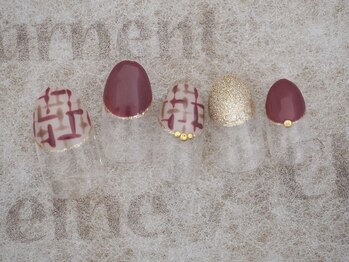 リボン 立川店(Ribbon)/定額Design7000円+tax ツイード