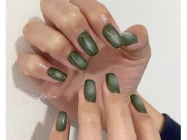 ～シンプルカーキネイル～