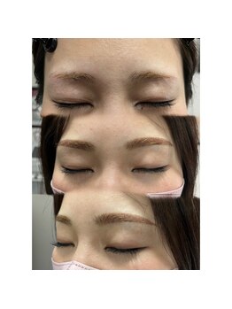 エクスクラメーションマーク(!!!)/眉毛アート