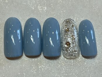 ネイルアンドアイラッシュ ネネ/ラメぬりかけ ストーン