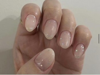 ジェミーネイル エビス(Jemiy nail ebisu)/星ホロワンカラーシンプル