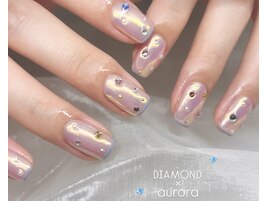 宝石ネイル