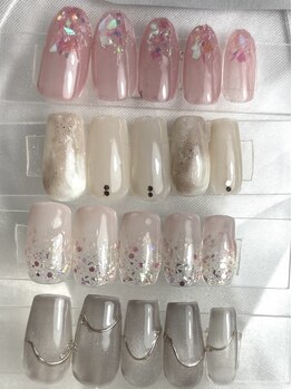 アノネイル(ANOnail)の写真/毎月変わる季節に合ったデザインコース！フルアート並のデザイン充実でお気に入りが見つかります♪