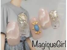 ネイルサロン マジックガール(Nail Salon MagiqueGirl)の雰囲気（【手書き花定額ネイル】）