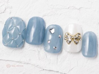 ネイルメゾン 池袋店(NAIL MAISON)/韓国キルティングリボン¥10550