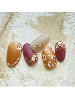 ネイルサロン クイル(QUILL)/10月アニマル柄(2)