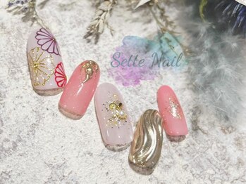 セッテネイル(Sette Nail)/キュートなお正月ネイル☆