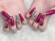 ネイルアルバ(Nail ALBA)/ボルドーネイル