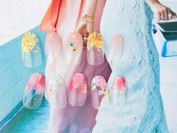 ネイルサロンアンドスクール ノーブル(noble)/手書きデザイン☆