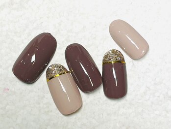 ネイル ナテュール 平塚店(Nail Nature)/ハーフラメネイル