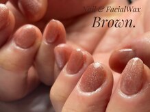 ブラウン(Brown.)/１０本マグネットネイル