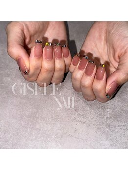 ジゼルネイル(Gisele Nail)/マルチカラーストーンアート