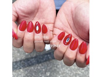 ワンカラースカルプにストーン！