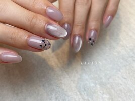 押し花　ブルー