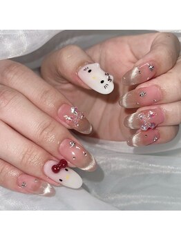 キティちゃんネイル　kittynail