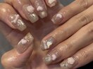 ベージュローズネイル
