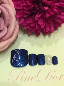 ツメトトノウ/フット キラキラネイビー