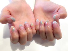 アース ネイルアイラッシュ 前橋店(EARTH Nail&Eyelash)/シンプルデザイン　￥9000
