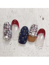 ネイルアンドまつげ リュフェール 五反田(Nail Lufaire)/ツイードとマトラッセネイル
