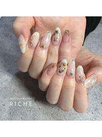 夏のホワイトネイル！