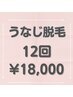 人気パーツえりあし（うなじ）12回¥18000